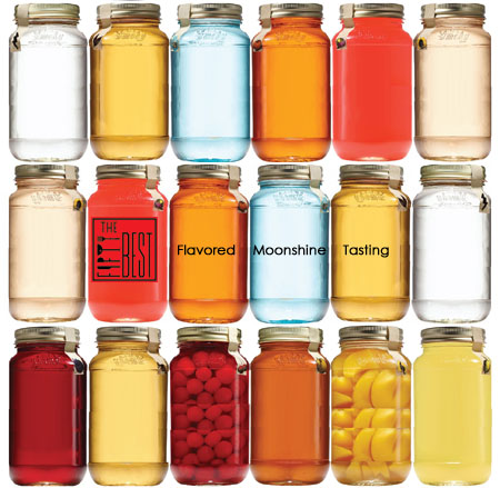 The Fifty Best Flavored Moonshine Tasting