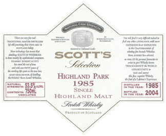 Scott's Selection Single Malt Whisky