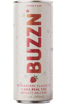 BUZZN Strawberry THC Infused Seltzer