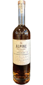 Alpine Distilling Straight Bourbon Whiskey