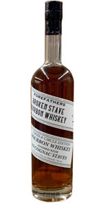 Forefathers Broken Stave Bourbon Whiskey Finished with XO Cognac staves