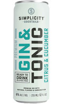 Simplicity Cocktails Gin & Tonic