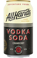 All Hands Craft Cocktails Cranberry Vodka Soda