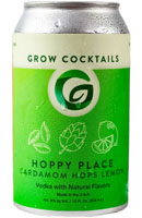 Grow Cocktails Hoppy Place Cardamom Hops Lemon Vodka Cocktail