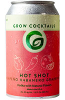 Grow Cocktails Hot Shot Jalapeño Habanero Grapefruit Vodka Cocktail