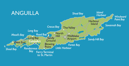 Map of Anguilla