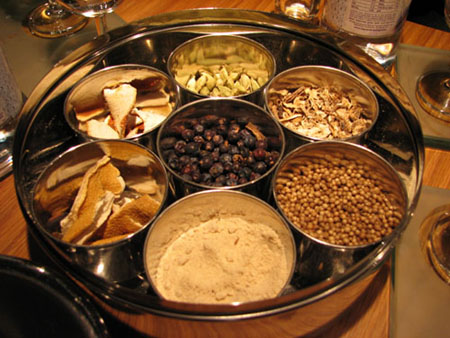 Botanicals used in gin