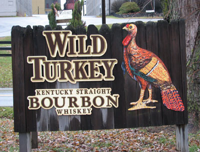 Wild Turkey distillery entrance