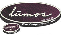 Lumos Wine Company 2010 Temperance Hill Vineyard Pinot Noir