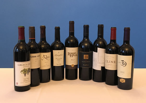 The Fifty Best California Merlot Tasting of 2017